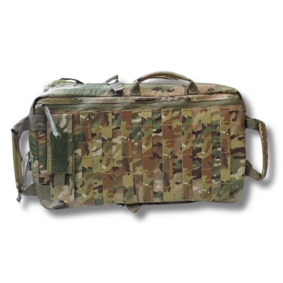 Backpack of a combat medic with a soft back