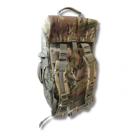 Backpack of a combat medic with a soft back