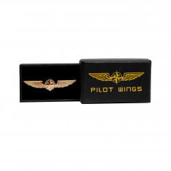 Значок авиационный PILOT WINGS gold 5cm  Значок авиационный PILOT WINGS gold 5cm