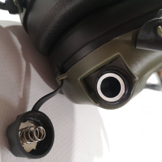 EARMOR M32 Mod4 tactical active headphones and PTT button for connecting MOTOROLA or Hytera radios
