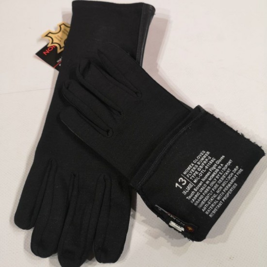 Touch tactical gloves DU PONT NOMEX fire resistant, black