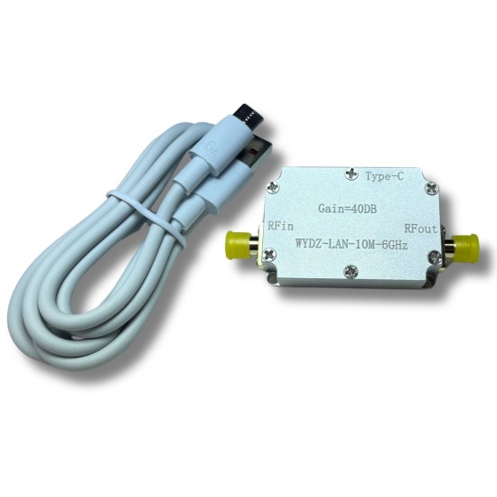 Підсилювач з низьким рівнем шуму 10-6 ГГц, коефіцієнт посилення 40 дБ