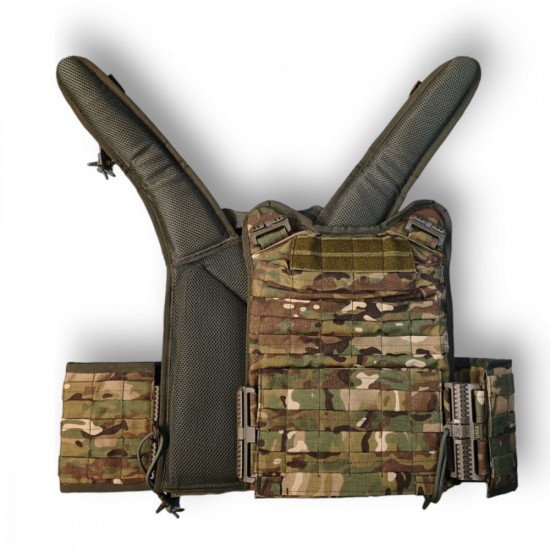 Plate carrier FAST DROP with pockets for plates 30x35 cm, multicam