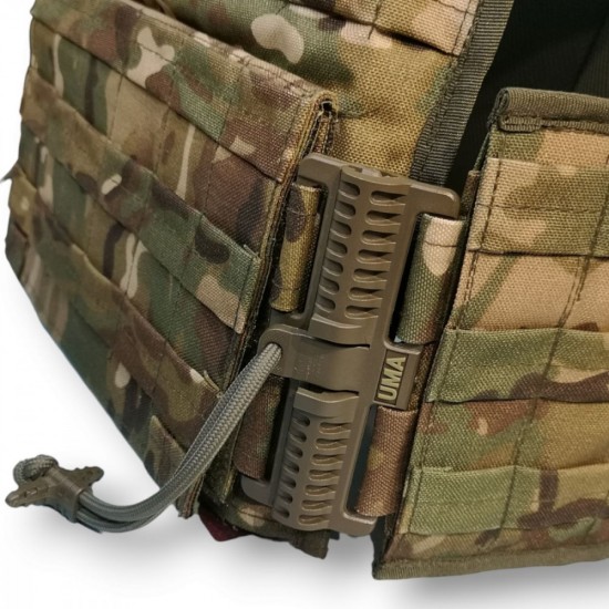 Plate carrier FAST DROP with pockets for plates 30x35 cm, multicam