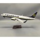 Boeing 737-800 Ryanair aircraft model (1:160) with sound LED lighting