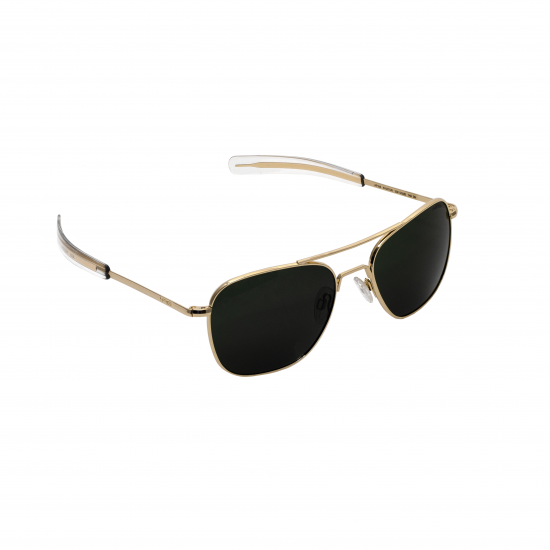Очки солнцезащитные Randolph Aviator Sunglasses (58mm - Gold/Green)