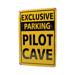 Знак авиационный EXCLUSIVE PILOT CAVE металлический Знак авиационный EXCLUSIVE PILOT CAVE металлический