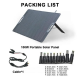 Foldable, flexible monosolar panel 100 W