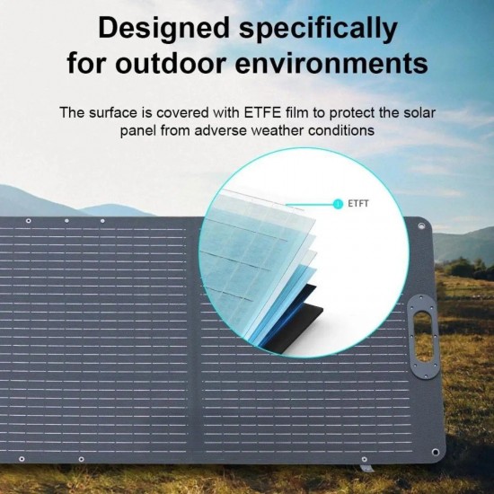 Foldable, flexible monosolar panel 100 W