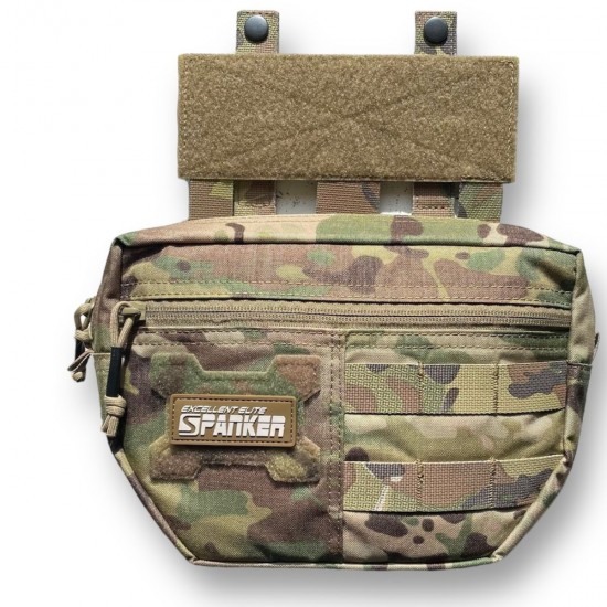 The bottom line is the Spanker 24x17 assault rifle, with ballistic protection, multicam