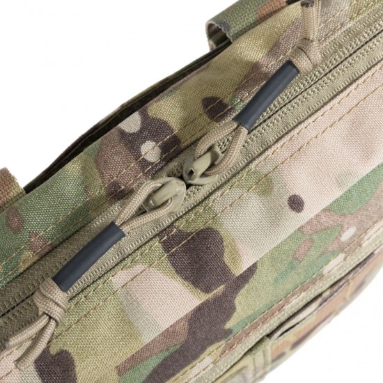 The bottom line is the Spanker 24x17 assault rifle, with ballistic protection, multicam