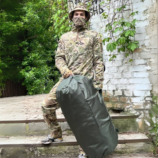 Tactical bag according for 110 liters, in olive color Tactical bag according for 110 liters, in olive color