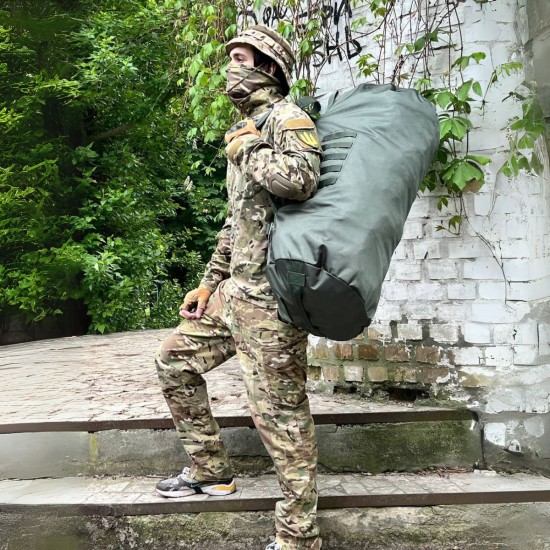 Tactical bag according for 110 liters, in olive color Tactical bag according for 110 liters, in olive color