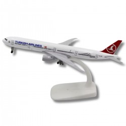 Metal model of the Boeing 777-300 Turkish airlines aircraft, scale: 1:400 Metal model of the Boeing 777-300 Turkish airlines aircraft, scale: 1:400
