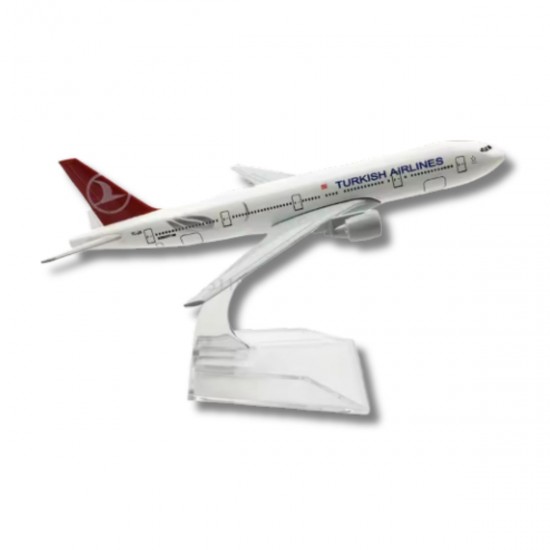 Металлическая модель самолета Boeing 777 Turkish Airlines, масштаб:1:400 Металлическая модель самолета Boeing 777 Turkish Airlines, масштаб:1:400