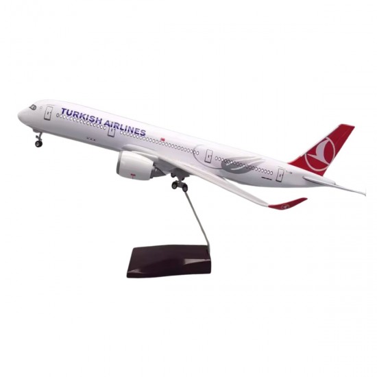 Модель літака Airbus A350 Turkish Airlines (1:160) з звуковою LED-підсвіткою Модель літака Airbus A350 Turkish Airlines (1:160) з звуковою LED-підсвіткою