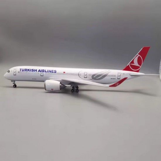 Модель літака Airbus A350 Turkish Airlines (1:160) з звуковою LED-підсвіткою Модель літака Airbus A350 Turkish Airlines (1:160) з звуковою LED-підсвіткою