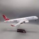 Модель літака Airbus A350 Turkish Airlines (1:160) з звуковою LED-підсвіткою Модель літака Airbus A350 Turkish Airlines (1:160) з звуковою LED-підсвіткою