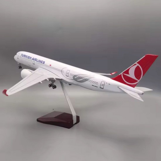Модель літака Airbus A350 Turkish Airlines (1:160) з звуковою LED-підсвіткою Модель літака Airbus A350 Turkish Airlines (1:160) з звуковою LED-підсвіткою