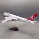 Модель літака Airbus A350 Turkish Airlines (1:160) з звуковою LED-підсвіткою Модель літака Airbus A350 Turkish Airlines (1:160) з звуковою LED-підсвіткою