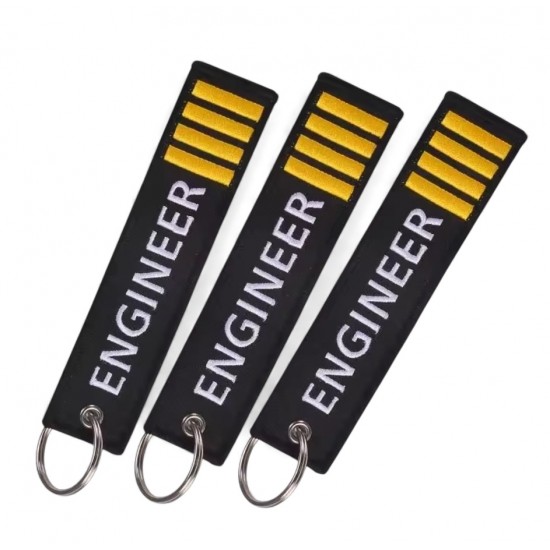 Авіаційний брелок-ремувка ENGINEER з металевим кільцем