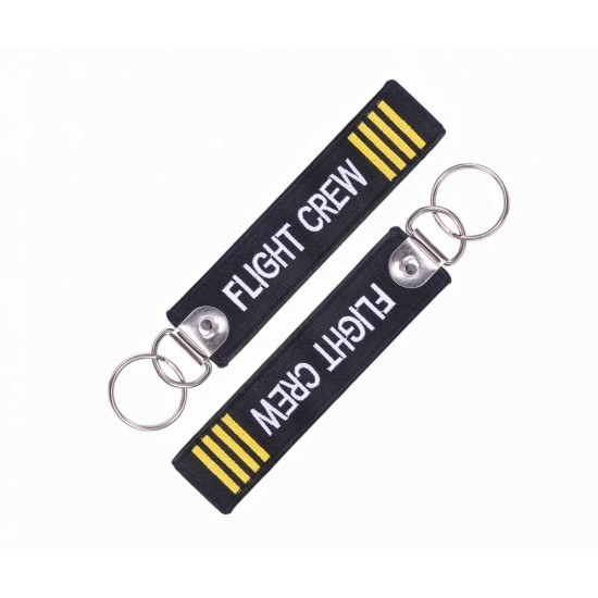 Авіаційний брелок-ремувка FLIGHT CREW з металевим кільцем