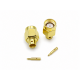 Конектор RP-SMA Male RF 0.141", під пайку для кабелю RG402, до 6 ГГц