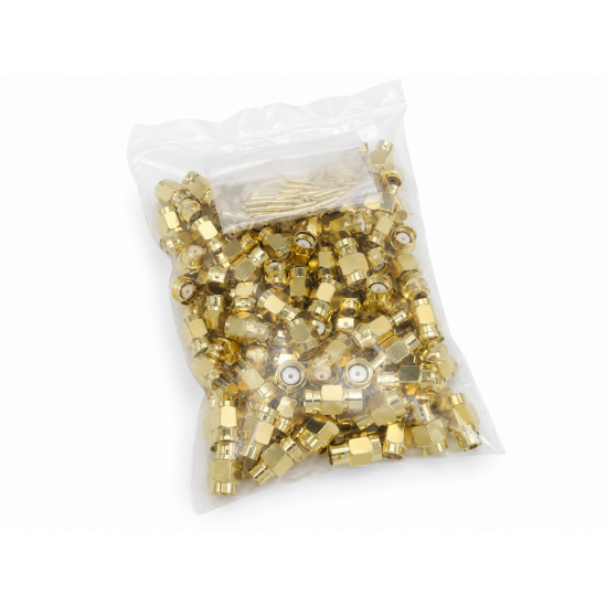 Конектор RP-SMA Male RF 0.141", під пайку для кабелю RG402, до 6 ГГц