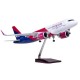 Модель літака Airbus А320 Wizz Air (1:180) з звуковою LED-підсвіткою Модель літака Airbus А320 Wizz Air (1:180) з звуковою LED-підсвіткою