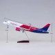 Модель літака Airbus А320 Wizz Air (1:180) з звуковою LED-підсвіткою Модель літака Airbus А320 Wizz Air (1:180) з звуковою LED-підсвіткою