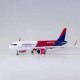 Модель літака Airbus А320 Wizz Air (1:180) з звуковою LED-підсвіткою Модель літака Airbus А320 Wizz Air (1:180) з звуковою LED-підсвіткою
