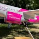 Модель самолета Airbus А320 Wizz Air (1:180) со звуковой LED-подсветкой