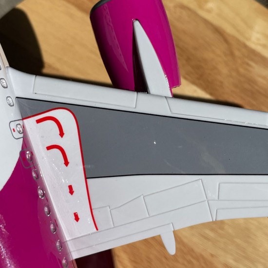 Модель самолета Airbus А320 Wizz Air (1:180) со звуковой LED-подсветкой