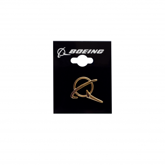 Boeing Symbol Gold Lapel Pin
