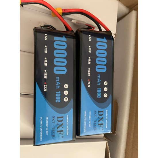 Акумулятор в м'якому корпусі для дронів DXF 10000 mAh 100C 22.2V 6S1P