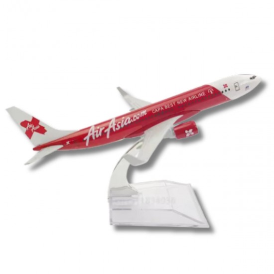 Металева модель літака Boeing 737 Air Asia, масштаб: 1:400 Металева модель літака Boeing 737 Air Asia, масштаб: 1:400