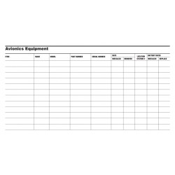 Книга учёта ТО авионики ВС ASA Avionics Log Книга учёта ТО авионики ВС ASA Avionics Log