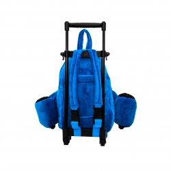 BLUE AND WHITE AIRPLANE TROLLEY BACKPACK BLUE AND WHITE AIRPLANE TROLLEY BACKPACK