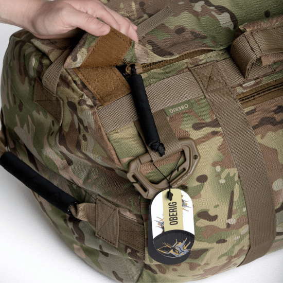 Tactical baul bag   100 liters with a carabiner, multicam