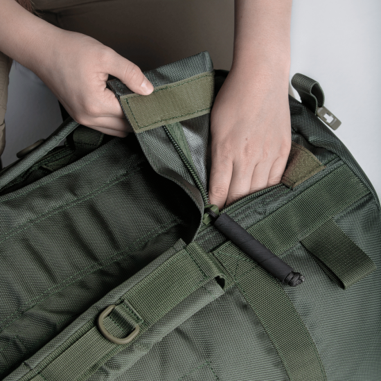 Tactical baul bag 100 liters with a carabiner, Olive