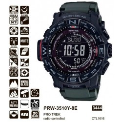 Часы пилота Casio Pro-trek PRW-3510Y-8ER Часы пилота Casio Pro-trek PRW-3510Y-8ER