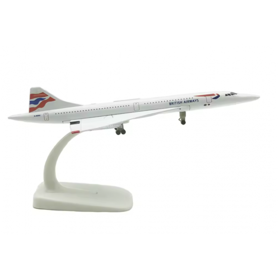 Металева модель літака Concorde GB масштаб 1:400