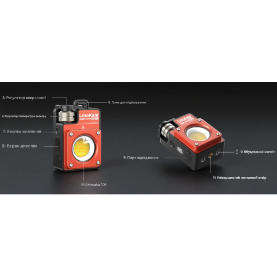 Мультифункциональный кемпинговый фонарь - LiitoKala XY-009 с регулировкой цветовой температуры Мультифункциональный кемпинговый фонарь - LiitoKala XY-009 с регулировкой цветовой температуры