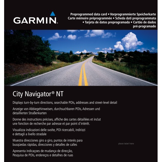 Салфетка для очистки Garmin City Navigator® Europe NT microSD™/SD™ card