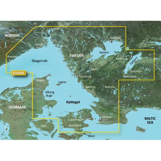Прибрежные карты Garmin BlueChart® g3 HXEU042R - Oslo - Trelleborg