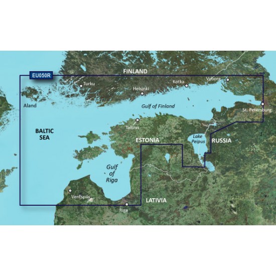 Прибрежные карты Garmin BlueChart® g3 HXEU050R - Gulfs of Finland & Riga