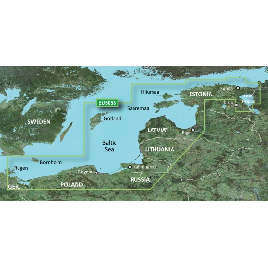 Прибрежные карты Garmin BlueChart® g3 HXEU065R - Baltic Sea, East Coast