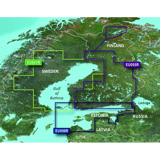 Прибережні карти Garmin BlueChart® g3 HXEU050R-Gulfs of Finland & Riga