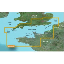Прибережні карти Garmin BlueChart® g3 HXEU001R-English Channel Прибережні карти Garmin BlueChart® g3 HXEU001R-English Channel