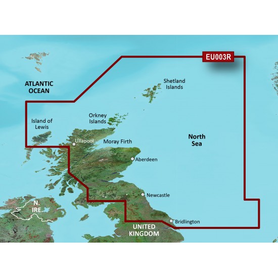 Прибрежные карты Garmin BlueChart® g3 HXEU003R - Great Britain, Northeast Coast